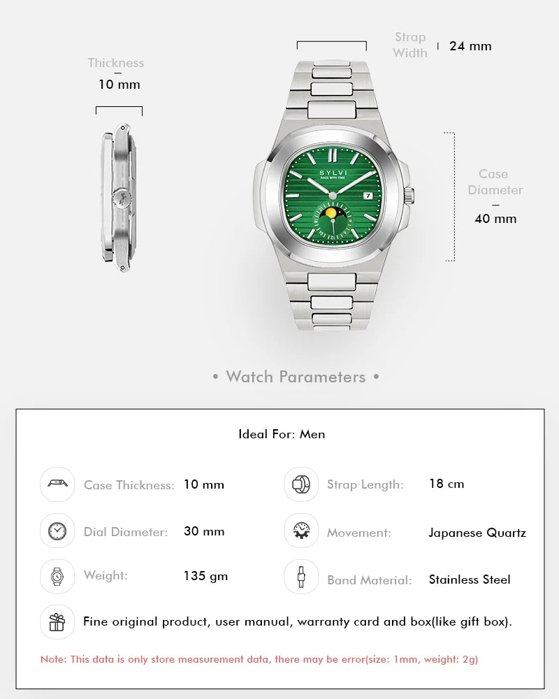 Urbane Moon Green Silver