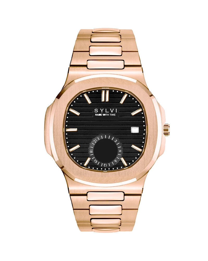 Sylvi Certified Imperfect Urbane Moon Rosegold watch – discounted original
