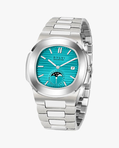 Sylvi Urbane Moon Tiffany Stainless Steel Watch