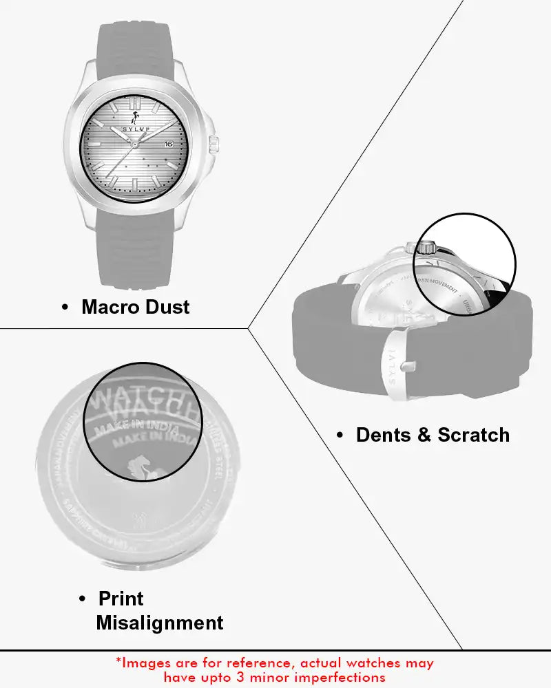 Certified Imperfect Urbanic White Silver Silicone