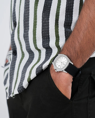 Urbanic White Silver Silicone