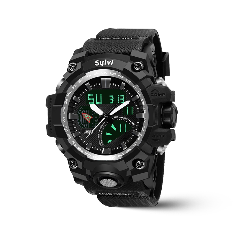 Sports Timer Wristwatch - W 200 S Black
