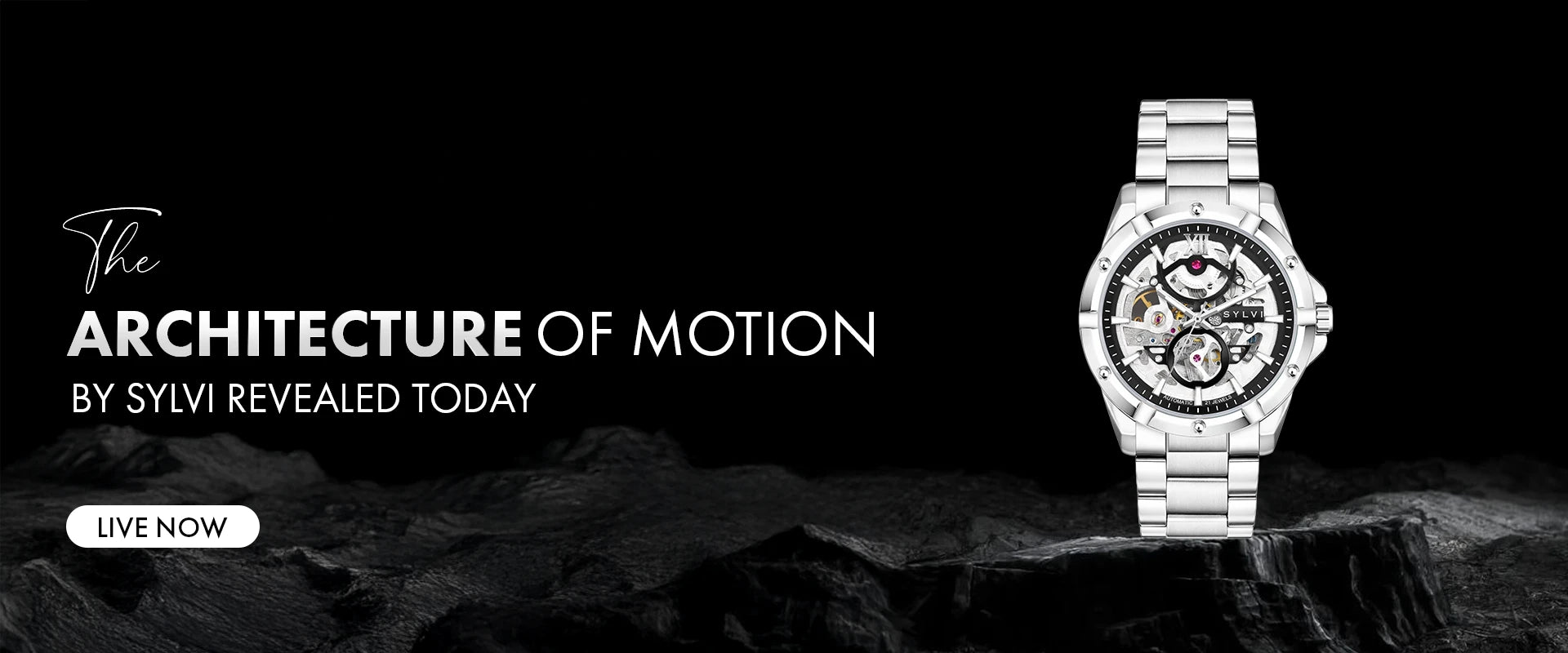 Sylvi Watch The Architecture of Movement Banner,