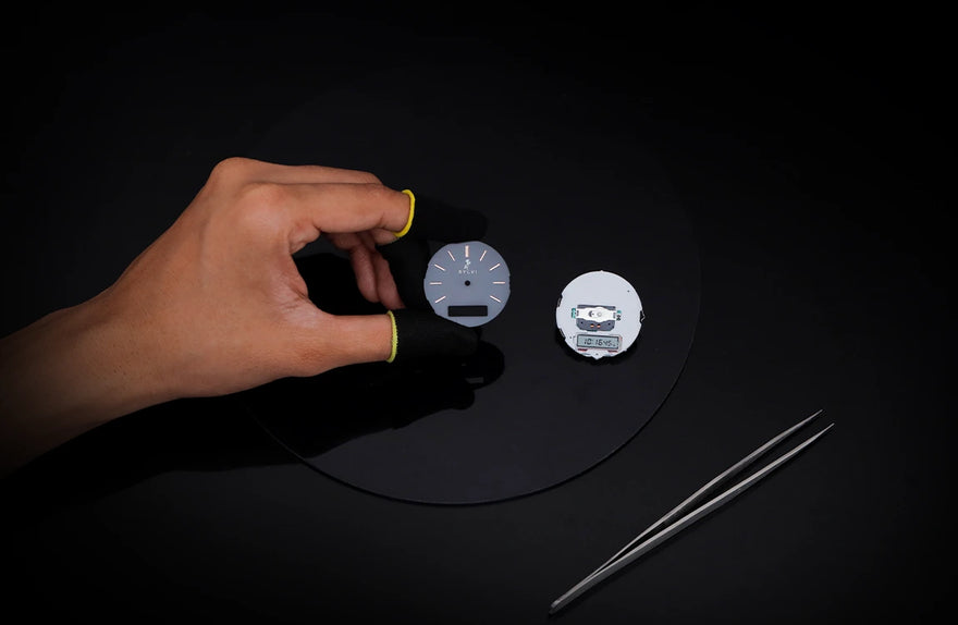 rose gold watch manufacturing process internal component fitting
