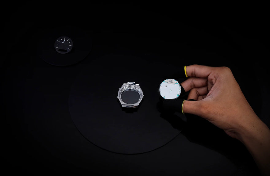silver silicone watch manufacturing precision process