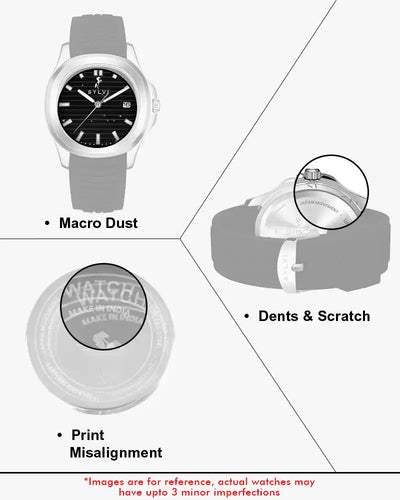 Certified Imperfect Urbanic Black Silver Silicone