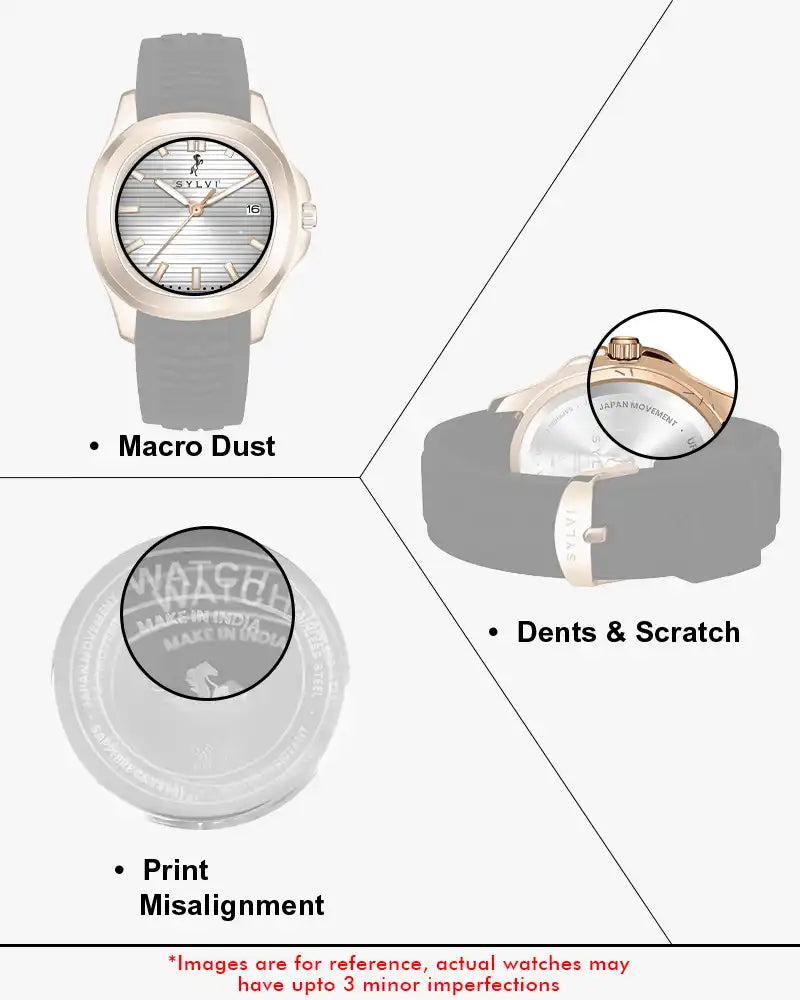 Certified Imperfect Urbanic White Rose Gold Silicone