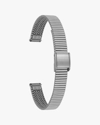 Sylvi 10mm silver mesh watch strap – product view
