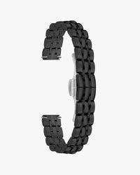 Sylvi 10mm black stainless steel watch strap – product view