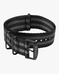 Sylvi 24mm grey nylon watch strap – product view