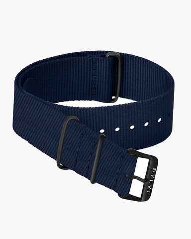 24mm Navy Blue Nylon Strap