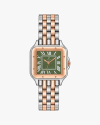 Sylvi Aria Green Rosegold Silver Steel Analog watch for men India