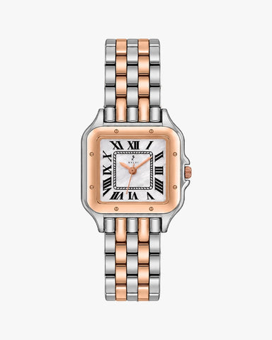 Aria White Rosegold Silver Steel