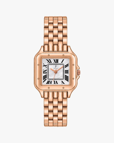 Aria White Rosegold Steel