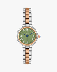 Sylvi Aura Green Rosegold Silver Steel Analog watch for men India