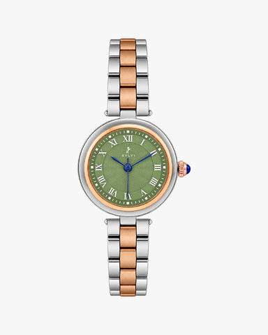 Aura Green Rosegold Silver Steel