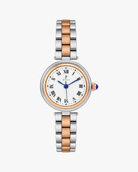 Sylvi Aura White Rosegold Silver Steel Analog watch for men India