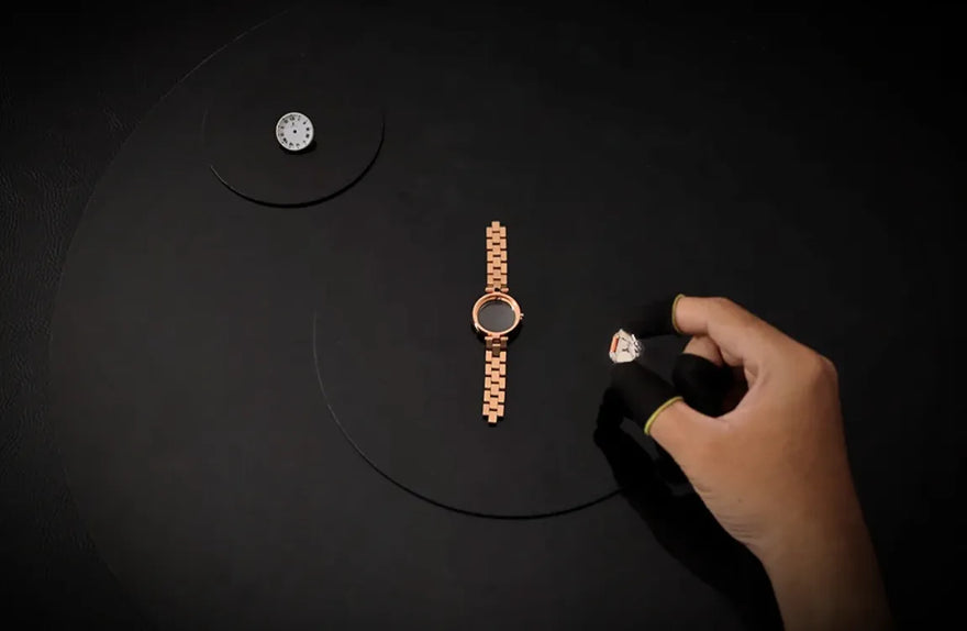 Sylvi Aura White Rosegold Steel Manufacturing Movement watches India