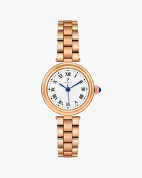Sylvi Aura White Rosegold Steel Analog watch for men India