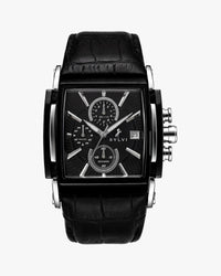 Sylvi Dominator Chronograph Black Dial Leather Strap Men Frt watches India