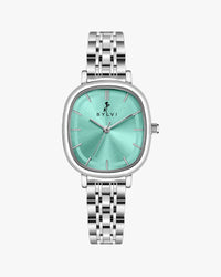 Sylvi Ellore pista dial women's analog watch with stainless steel strap – front view