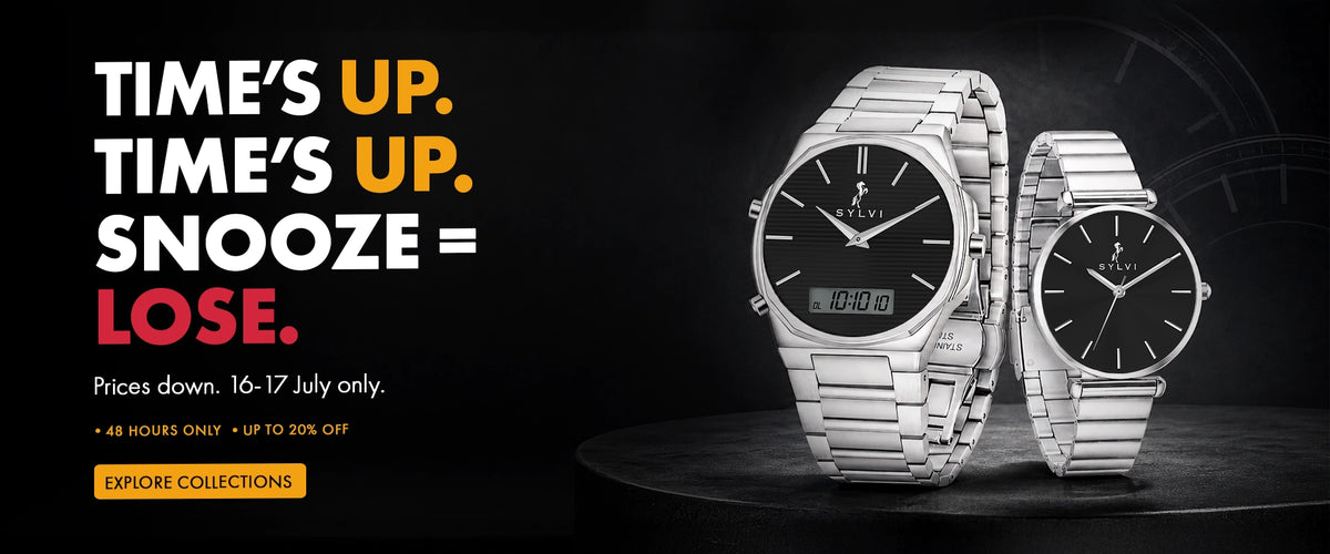 Sylvi couple watches exclusive banner – End of Season Sale 2026