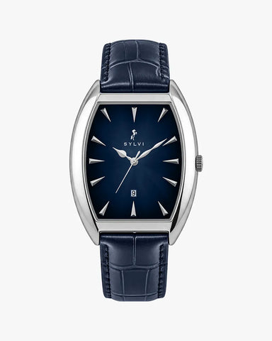 Monarch Silver Blue Leather