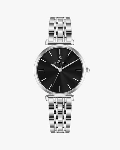 Serene Jet Black Silver Steel