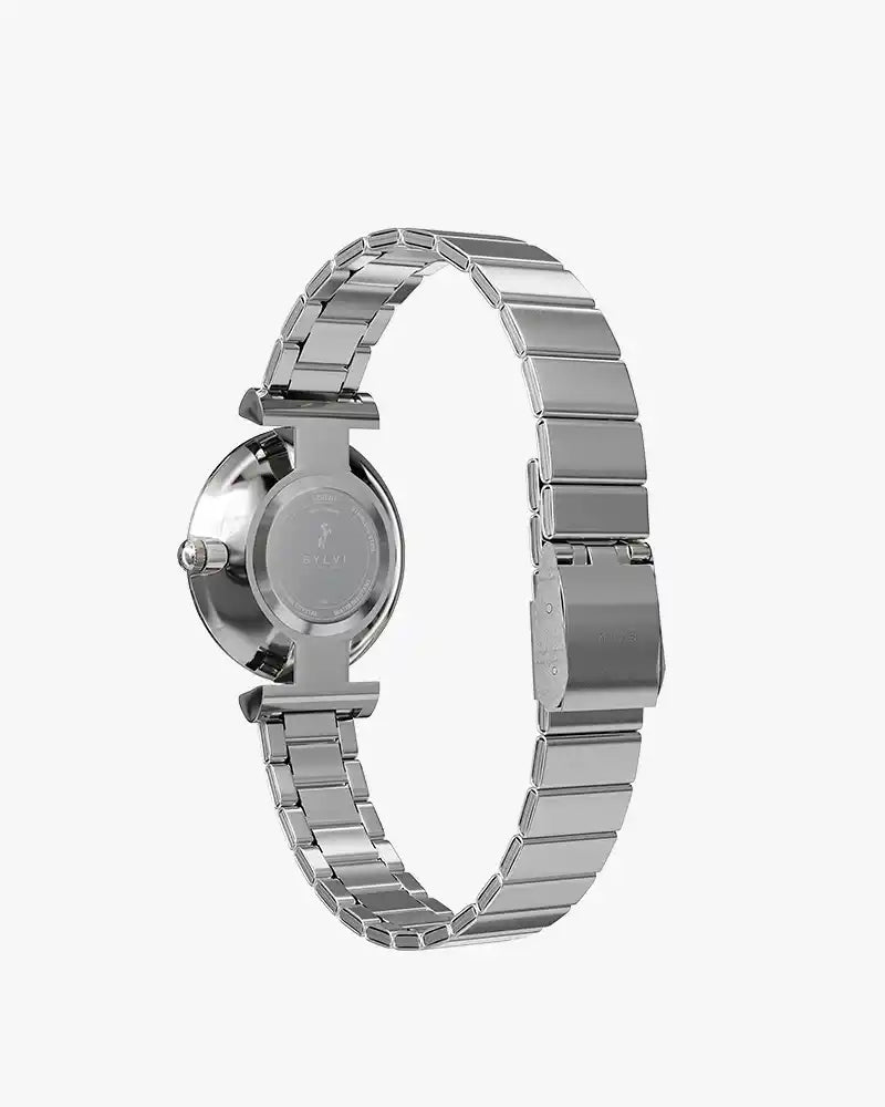 Serene Black Silver Link