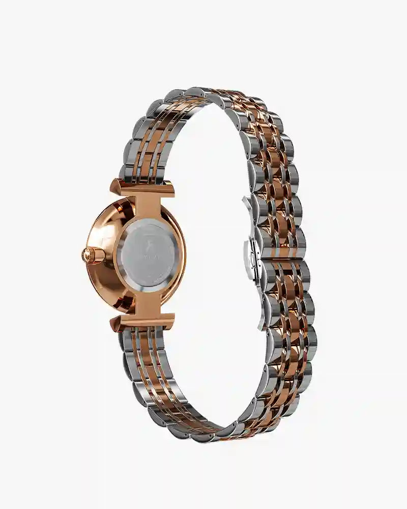 Serene Silver Rosegold Steel